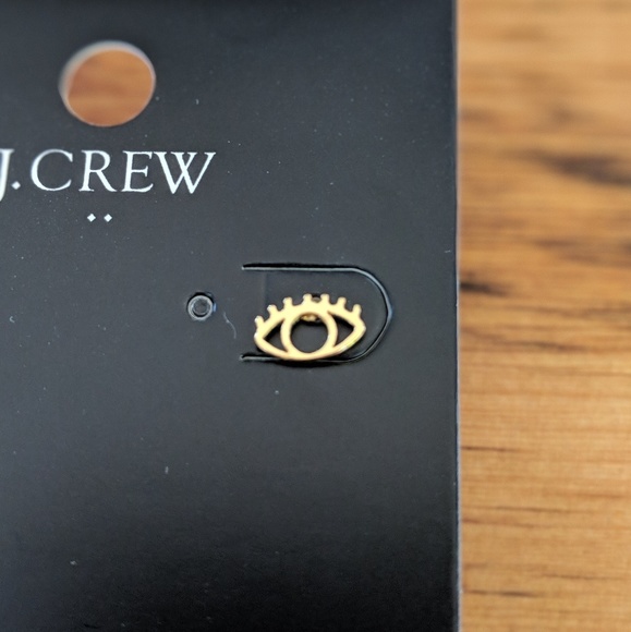 Jcrew Gold Eye Studded Earrings - Picture 5 of 5